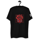Red Rose Skull V2 Short Sleeve T-shirt (Dark Colors)