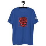 Red Rose Skull V2 Short Sleeve T-shirt (Dark Colors)