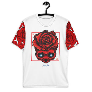 Luxury Red Rose V2 Skull Men's T-shirt