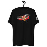 Eagles Red BG Short Sleeve T-shirt (Dark Colors)