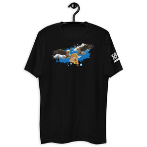 Eagles Blue BG Short Sleeve T-shirt (Dark Colors)