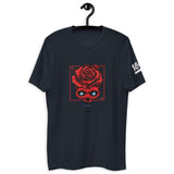 Red Rose Skull V2 Short Sleeve T-shirt (Dark Colors)