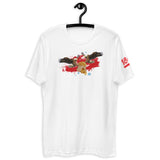 Eagles Red BG Short Sleeve T-shirt (White)